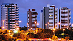 Manaus skyscrapers at night