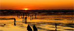 Mudflats off the island of Föhr in Germany