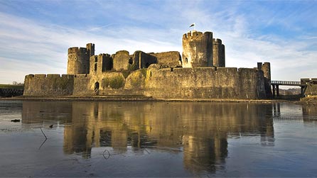 Caerphilly castle by Tim Wood.