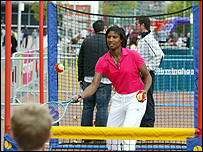Denise Lewis at SportsFest