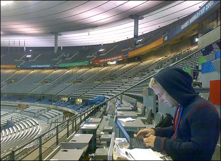 Tom Fordyce, Stade de France, midnight, 13 October 2007