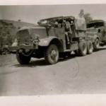 3rd The King’s Own Hussars, on tow with Rene just outside Jerusalem, July 1946