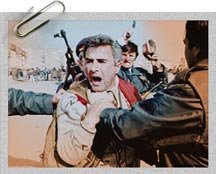 Street fighting, Albania, 1997