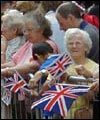 Crowds in Ipswich Town Centre.