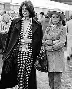 Marianne with Mick Jagger