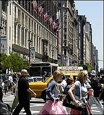 Rua de Manhattan, que tem o bairro de maior índice de desenvolvimento humano nos EUA