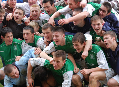 Guernsey celebrate the 2007 Junior Muratti win