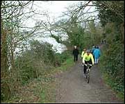 Alongside the tidal estuary