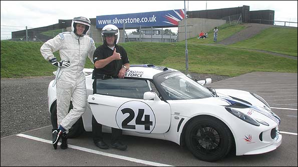 In action at Silverstone