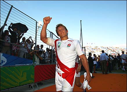 Jonny Wilkinson after England's quarter-final match against Australia