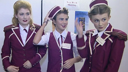 The usherettes preparing for the grand opening