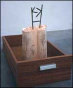 Etching in Plaster with pencils and Drawer by Andy Parsons 