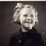 Barbara Mileham from Willesden who was evacuated with her sister Shirley to Hemsworth, West Yorkshire, where she stayed with the Carrington family.