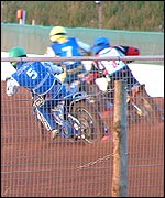 Speedway action