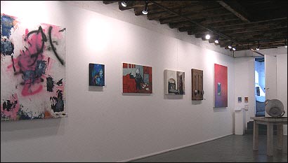 Some of the paintings in the exhibition