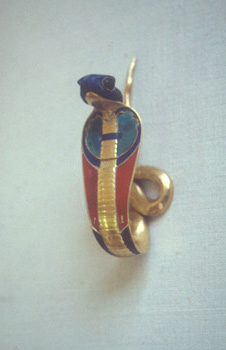 The royal cobra of Senuseret I in inlaid gold