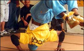 Breakdancing at 3DOM 2002