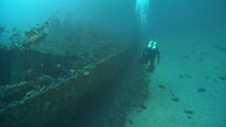 Paul Rose diving the wreck of the Nord