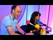 Colin Paterson and Claudia Winkleman. Photo by Julie Broadfoot