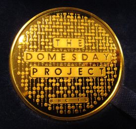 Domesday Medallion - not real gold.