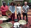 (L-R) Chartwell Dutiro, Seb Rochford, Jyager, Leo Abrahams
