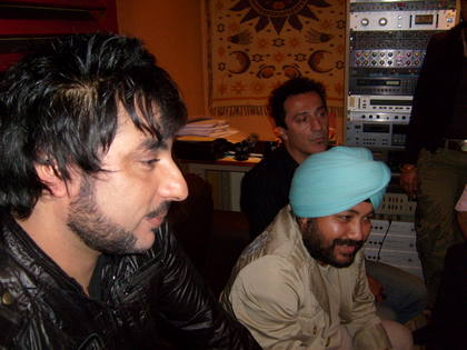 Bobby, Daler and Chris from the Wolfmen check out their new track