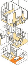 click on a room