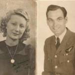 Norman and Ruby Wells, around 1942. the inscription on the photo reads "To Norman, with love from Ruby"