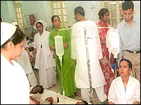 अस्पताल का दृश्य