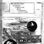 Example of Christmas Greeting sent from India to Cornwall