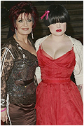 Kelly and Sharon Osbourne