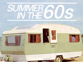A 'Sprite' caravan, in the late 1960s
