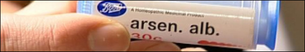 Arsen is a homeopathic rememdy derived from arsenic
