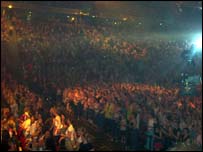 The Arena was packed