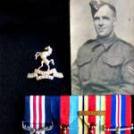 Cpl. Sidney Jenkinson, Royal West Kent Regiment with Military Medal and campaign medals.