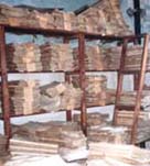 Photograph showing some of the files in the Austrian State Archive