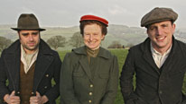 Peter Ginn, Ruth Goodman and Alex Langlands greet the arrival of spring on their Edwardian Farm