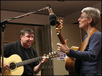 Zoe Mulford and Jim Ronayne in the Middle Studio