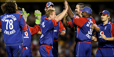 England celebrate