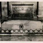 Ascension Rock The Church of all Nations. In front of the altar this is supposed to be the actual rock from which Christ ascended to heaven. On leave in Palestine September 1943