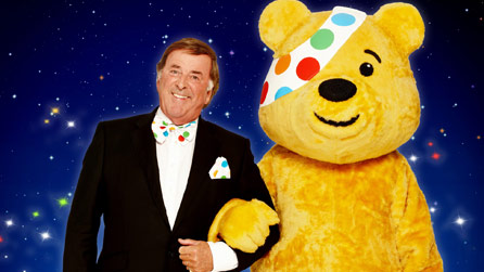 Sir Terry Wogan and Pudsey gear up for Children in Need