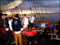 Julian reunited with his family