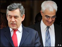 Gordon Brown and Alistair Darling
