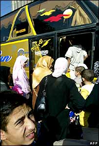 Evlerini terkeden Iraklılar