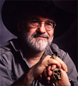 Best-selling author Terry Pratchett reads from his many novels
