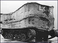 A DD Valentine tank, as used in Exercise Smash (pic from Bovington Tank Museum)