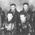 The Survivors photographed in Greenock, Scotland on their return March 1945. Thomas Jess pictured Back row second from right, Donald MacKinnon, front left