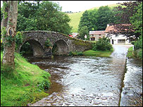 The bridge over Badgworthy Water at Malmsmead
