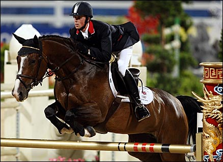 Ben Maher, 25, produced Britain's only clear round