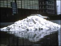 Picture: Work by artist Karla Black.